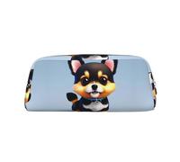 WXZYFP Card Love Fancy Puppy : la trousse est fabriquée en cuir croisé (PVC), doublure 100 % polyester et impression plein écran