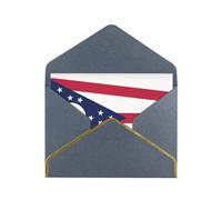 WXZYFP Carte de vœux en papier nacré noir avec bord doré et drapeau de l'État de l'Ohio, le papier est épais et résistant, et il peut être ouvert et fermé en le pliant.