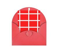 WXZYFP Cartes de vœux en papier nacré avec enveloppes, nacré double face, convient pour les vœux et les invitations de vacances, drapeau danois du Danemark, rouge