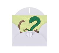 WXZYFP Cartes de vœux en papier nacré blanc nacré avec graines de tournesol, vers de terre, serpent, brillantes des deux côtés, adaptées pour les vœux de vacances.