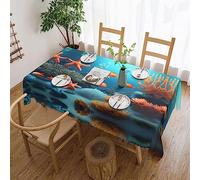 WXZYFP Coral Fish Nappe carrée en polyester Motif poissons sous-marins 137,2 x 182,9 cm