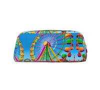 WXZYFP Corlorful Park : la trousse est fabriquée en cuir croisé (PVC), doublure 100 % polyester et impression plein écran