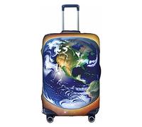 WXZYFP Cosmic Earth : la housse de protection pour la valise avec une impression unique double face vous aide à éviter de prendre la mauvaise valise pendant le voyage.