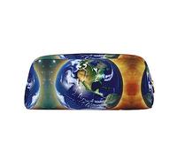 WXZYFP Cosmic Earth : la trousse est fabriquée en cuir croisé (PVC), doublure 100 % polyester et impression plein écran