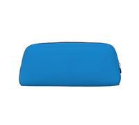 WXZYFP Couleur unie bleu. La trousse est fabriquée en cuir croisé (PVC), doublure 100 % polyester et impression plein écran