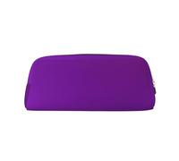 WXZYFP Couleur unie violet foncé. La trousse est fabriquée en cuir croisé (PVC), doublure 100 % polyester et impression plein écran