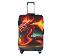 WXZYFP Dragon King in Fire La housse de protection pour la valise avec une impression unique double face vous aide à éviter de prendre la mauvaise valise pendant le voyage.