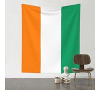 WXZYFP Drapeau de la Côte d'Ivoire Décoration murale Tapisserie texture douce Convient pour toutes les scènes et saisons à l'intérieur et à l'extérieur