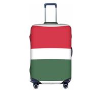 WXZYFP Drapeau de la Hongrie : la housse de protection pour la valise avec une impression unique double face vous aide à éviter de prendre la mauvaise valise pendant le voyage., blanc, taille L