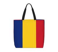 WXZYFP Drapeau de la Roumanie. C'est un sac à bandoulière pratique, adapté pour le shopping, les voyages et les besoins de la vie quotidienne. Noir, taille unique
