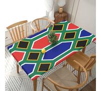 WXZYFP Drapeau de l'Afrique du Sud. La nappe carrée est pratique et peut être utilisée pour protéger les tables dans plusieurs scénarios.