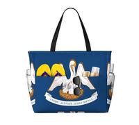 WXZYFP Drapeau de l'État de Louisiane. C'est un sac de voyage de plage de grande capacité fabriqué en 100 % polyester et dispose de 7 poches qui peuvent contenir beaucoup d'articles.