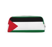 WXZYFP Drapeau de l'État de Palestine. La trousse est fabriquée en cuir croisé (PVC), doublure 100 % polyester et impression plein écran
