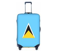 WXZYFP Drapeau de Sainte Lucie La housse de protection pour la valise avec une impression unique double face vous aide à éviter de prendre la mauvaise valise pendant le voyage.