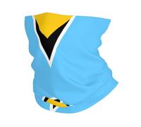 WXZYFP Drapeau de Sainte Lucie Multifonctionnel Sport Imprimé Foulard Comme Alpinisme, Cyclisme, Course à Pied etc.