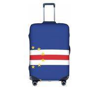WXZYFP Drapeau du Cap-Vert La housse de protection pour la valise avec une impression unique double face vous aide à éviter de prendre la mauvaise valise pendant le voyage., Blanc, L