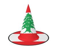 WXZYFP Drapeau du Liban. Il s'agit d'un chapeau d'Halloween pliable et portable.