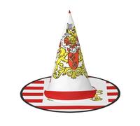 WXZYFP Drapeau du Sénat de Brême Il s'agit d'un chapeau d'Halloween pliable et portable.