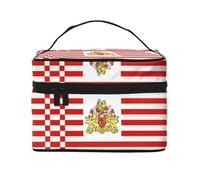 WXZYFP Drapeau du Sénat de Brême Trousse de maquillage portable multifonctionnelle avec design interne et externe, facile à organiser diverses fournitures.