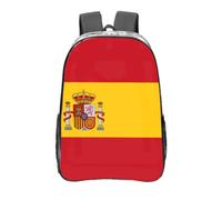 WXZYFP Drapeau espagnol. C'est un sac à dos transparent de 40,6 cm fabriqué en PVC transparent, adapté pour le travail, les voyages d'affaires et les voyages 。, transparent, taille unique