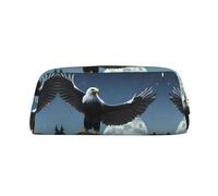 WXZYFP Eagle under the stars. La trousse est fabriquée en cuir croisé (PVC), doublure 100 % polyester et impression plein écran