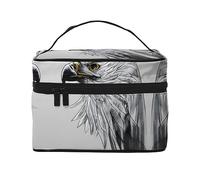 WXZYFP Esquisse un sac de maquillage de voyage aigle, essentiel pour les amateurs de voyage en plein air, a une structure interne simple.