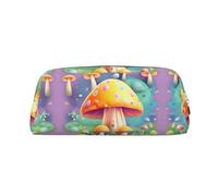 WXZYFP Fantasy Dream Champignon : la trousse est fabriquée en cuir croisé (PVC), doublure 100 % polyester et impression plein écran