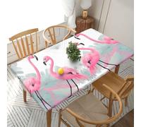 WXZYFP Flamant rose : la nappe carrée est pratique et peut être utilisée pour protéger les tables dans plusieurs scénarios.