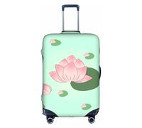 WXZYFP Fleurs de lotus qui attendent de fleurir. La housse de protection pour la valise avec une impression unique double face vous aide à éviter de prendre la mauvaise valise pendant le voyage.