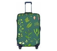 WXZYFP Fleurs et plantes. La housse de protection pour la valise avec une impression unique double face vous aide à éviter de prendre la mauvaise valise pendant le voyage. Blanc, taille L