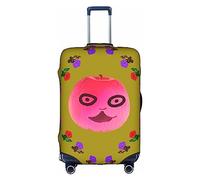 WXZYFP Funny Face Peach : la housse de protection pour la valise avec une impression unique double face vous aide à éviter de prendre la mauvaise valise pendant le voyage. Blanc, taille L