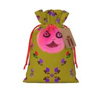 WXZYFP Funny Face Peach Sac cadeau en lin avec cordon de serrage pour Noël, anniversaire, fête, facile à laver