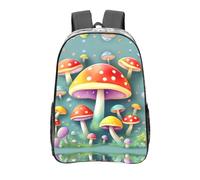WXZYFP Joli champignons colorés. C'est un sac à dos transparent de 40,6 cm fabriqué en PVC transparent, adapté pour le travail, les voyages d'affaires et les voyages