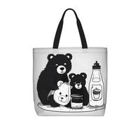 WXZYFP Joli ours pour bouteille de lait. C'est un sac pratique à une épaule, adapté pour le shopping, les voyages et les besoins de la vie quotidienne.