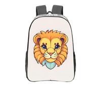 WXZYFP Joli petit lion de dessin animé. C'est un sac à dos transparent de 40,6 cm fabriqué en PVC transparent, adapté pour le travail, les voyages d'affaires et les voyages