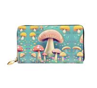 WXZYFP Joli portefeuille long en cuir avec impression double face, matériau en cuir microfibre, unisexe, imperméable et durable