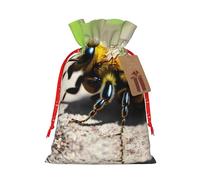 WXZYFP Joli sac cadeau en lin avec cordon de serrage, pour Noël, anniversaire, fête, facile à laver