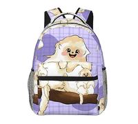 WXZYFP Joli singe doré. Un sac à dos avec un motif multi-facettes et plusieurs couches à l'intérieur pour un rangement superposé.