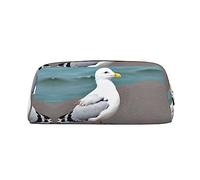 WXZYFP Jolie mouette. La trousse est fabriquée en cuir croisé (PVC), doublure 100 % polyester et impression plein écran