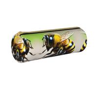 WXZYFP Jolie trousse à crayons en cuir croisé respectueux de l'environnement, légère et portable, adaptée pour un usage quotidien.