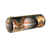 WXZYFP Jupiter Landscape Trousse à crayons en cuir croisée respectueuse de l'environnement, légère et portable, adaptée pour un usage quotidien.