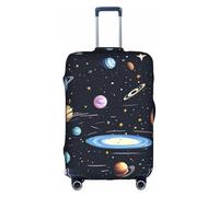 WXZYFP La famille solaire : la housse de protection pour la valise avec une impression unique double face vous aide à éviter de prendre la mauvaise valise pendant le voyage.