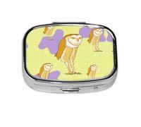 WXZYFP La mini boîte à médicaments carrée est adaptée pour mettre dans les poches ou les portefeuilles. Elle est facile à ouvrir et pratique. Chouette debout