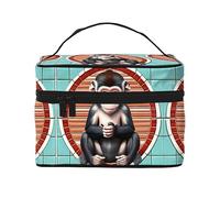 WXZYFP La trousse de maquillage Silent Monkey Travel est indispensable pour les amateurs de voyages en plein air, a une structure interne simple.