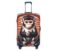 WXZYFP Le singe silencieux La housse de protection pour la valise avec une impression unique double face vous aide à éviter de prendre la mauvaise valise pendant le voyage.