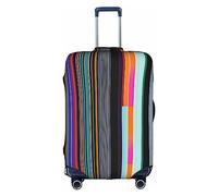 WXZYFP Lignes verticales irrégulières : la housse de protection pour la valise avec une impression unique double face vous aide à éviter de prendre la mauvaise valise pendant le voyage.
