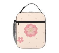 WXZYFP Little Cherry Blossoms Sac à déjeuner isotherme portable, couleurs riches, tissu Oxford (100 % polyester) + matelassage + PEVA