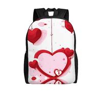 WXZYFP Little Red Heart Sac à dos intégral imprimé sur un seul côté, adapté pour les voyages, le sport, le travail, tissu imperméable