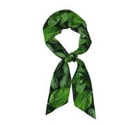 WXZYFP Long foulard en soie Green Leaf Nature, le matériau est doux, soyeux et brillant, peut être utilisé comme foulard, écharpe, accessoires de vêtements