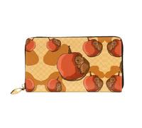 WXZYFP Long portefeuille en cuir mignon pour petit hamster, impression double face, matériau en cuir microfibre, unisexe, imperméable et durable, noir, taille unique